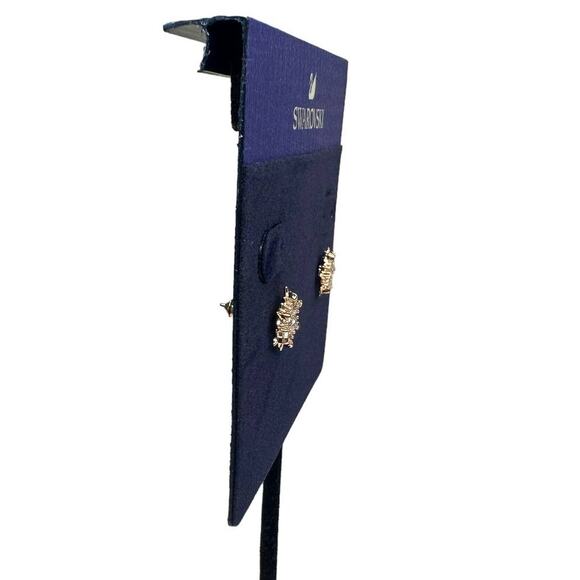 Swarovski Magic stud earrings Snowflake Rose Gold - Picture 3 of 5